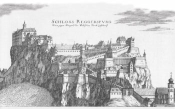 Historisches Foto der Riegersburg aus dem Süden