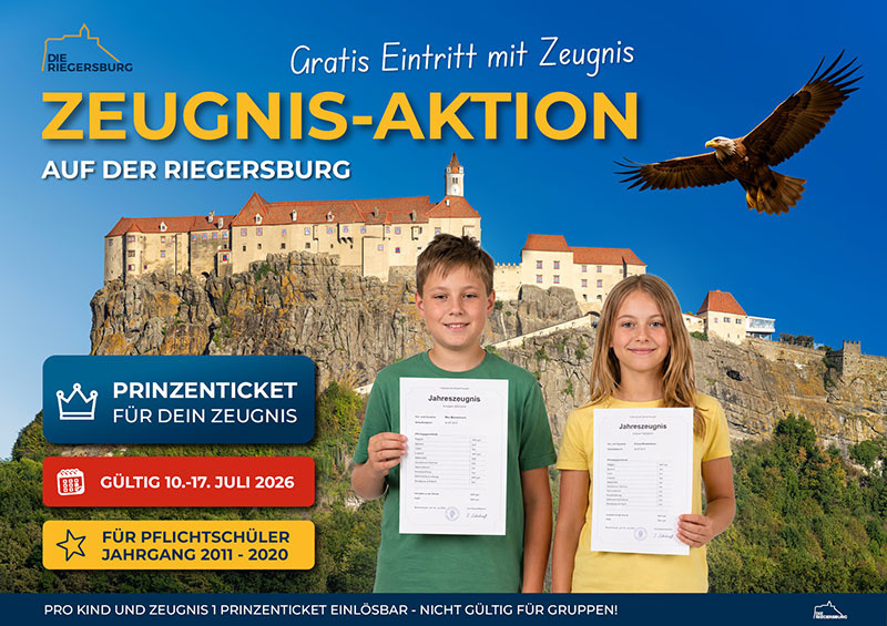 Gratis Eintritt mit Zeugnis von 10. bis 17. Juli 2026