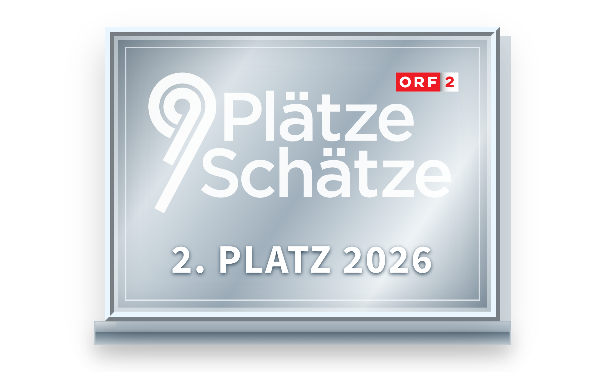 Trophäe vom 2. Platz bei 9 Plätze 9 Schätze